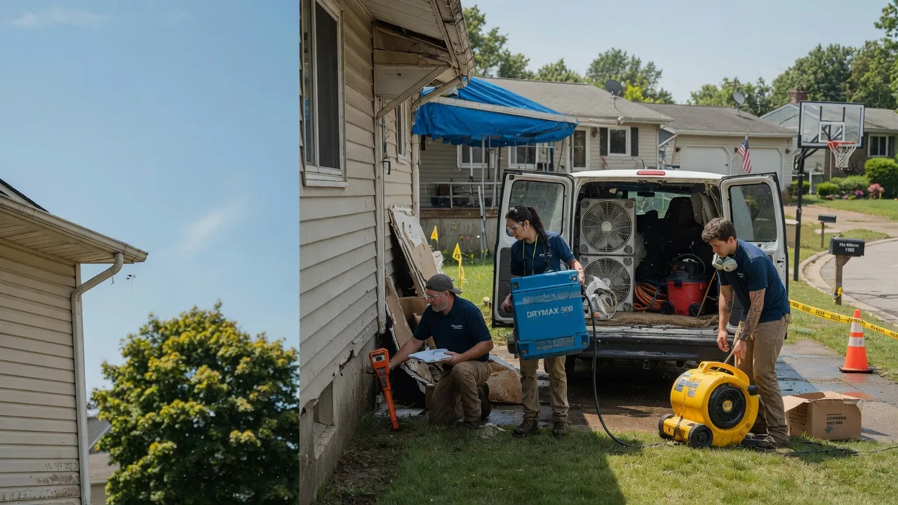Ceiling Leak Cleanup in Long Bottom, OH near me