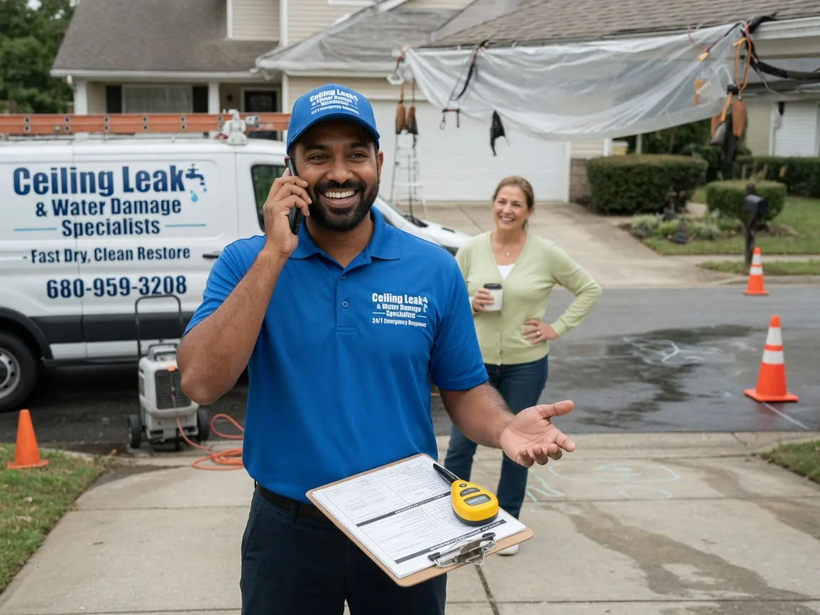 Ceiling Leak Cleanup Long Bottom, OH FAQs